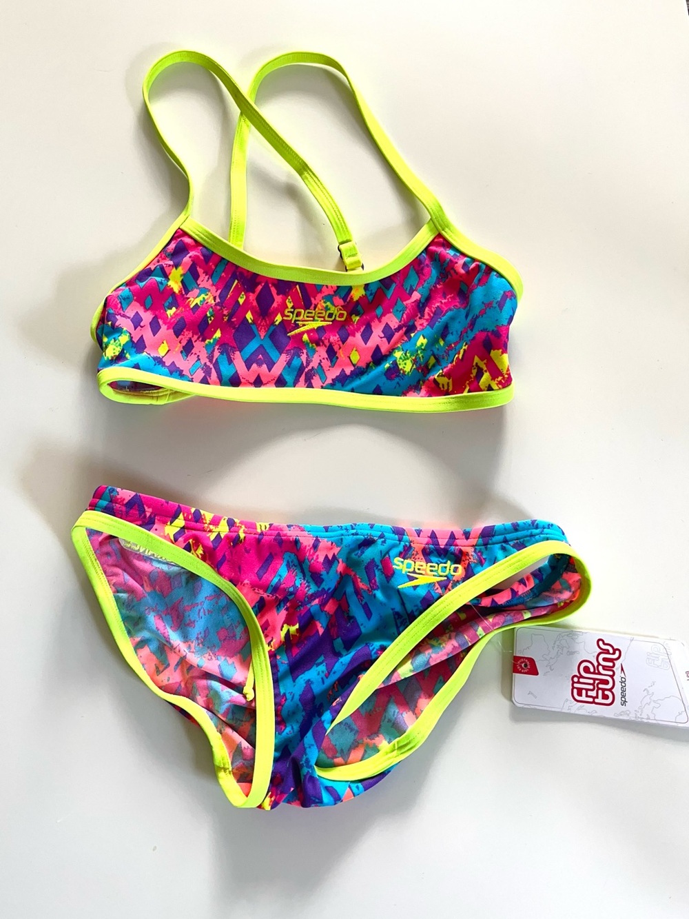 Speedo Endurance+ Bikini Set Thin Strap Crop - XS / Aus 8